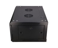 Extralink Szafka wisząca rack 4U 600x450 czarna szklane drzwi EX.2886 - 484910 - zdjęcie 5